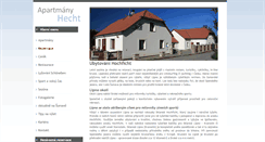 Desktop Screenshot of apartmany-hecht.cz