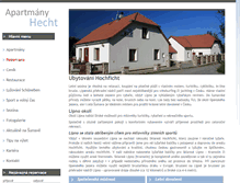 Tablet Screenshot of apartmany-hecht.cz
